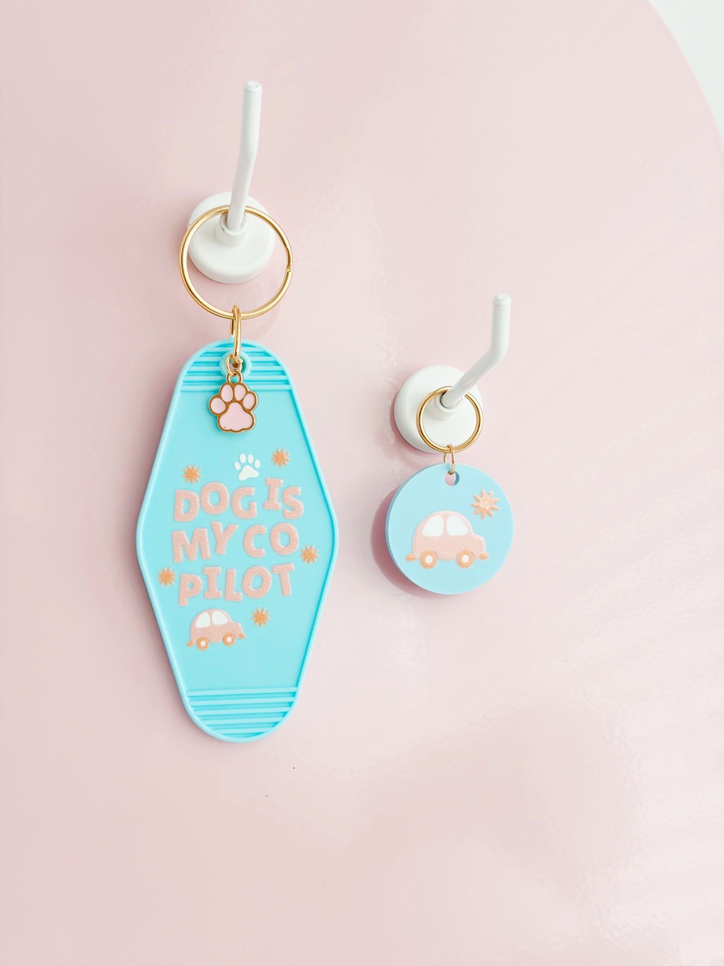 Dog is my Copilot Keychain + Tag