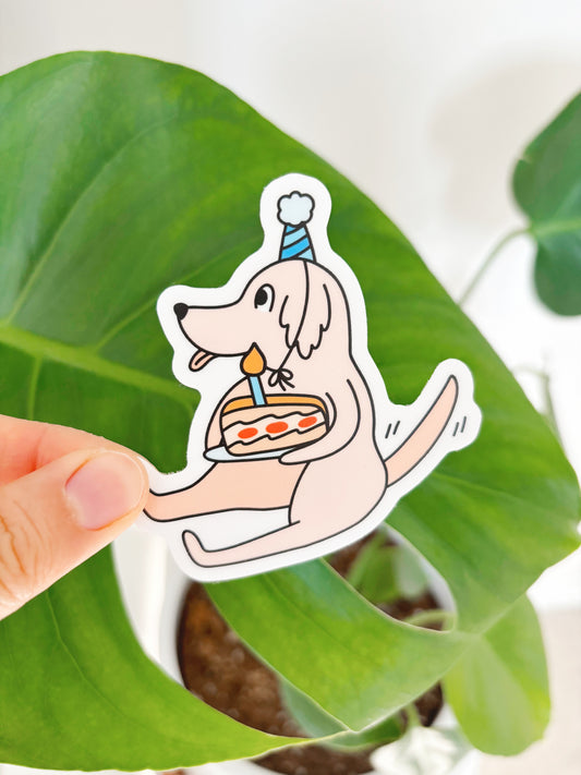 Birthday Dog Sticker