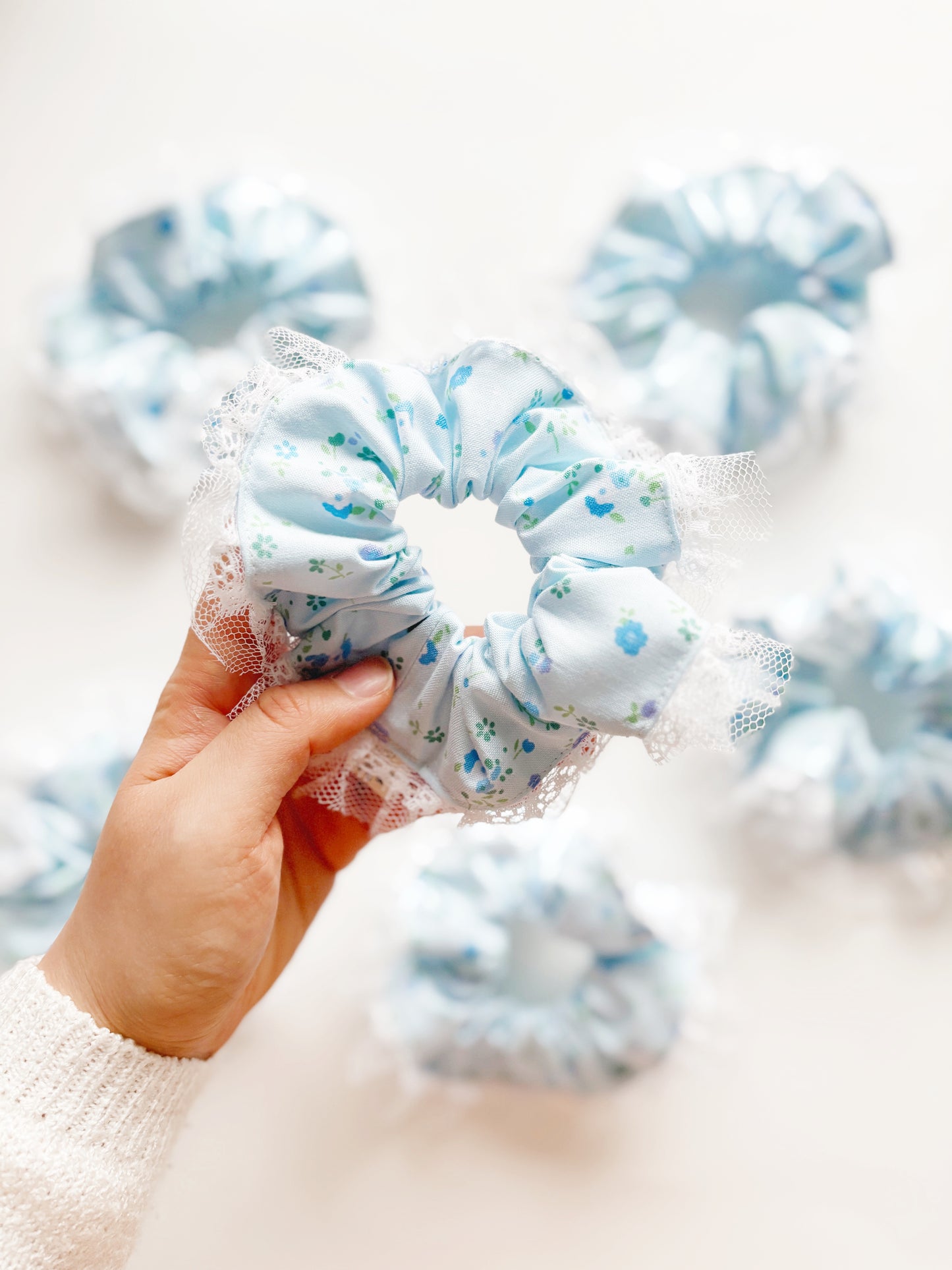 Forget-Me-Not Scrunchie