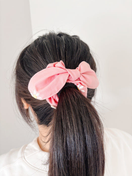 Coral Scrunchie