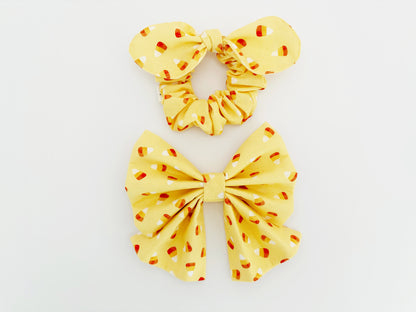 Candy Corn Scrunchie