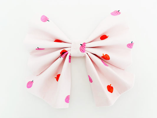 Pink Pumpkin Bowtie