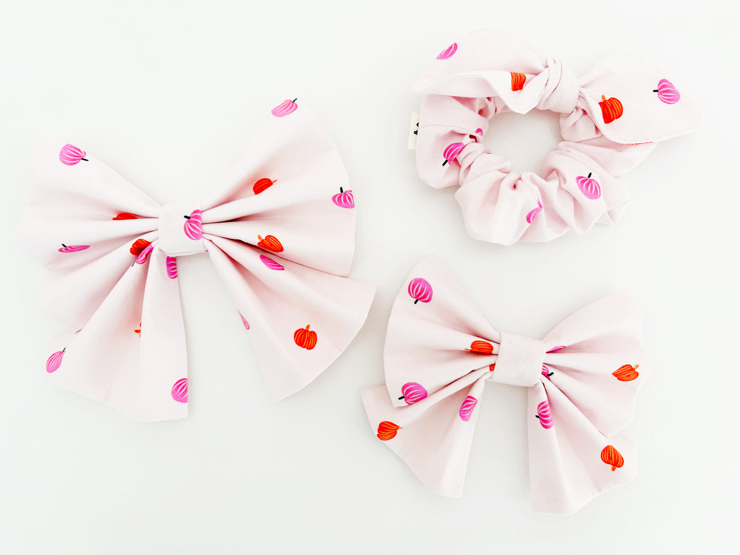 Pink Pumpkin Scrunchie