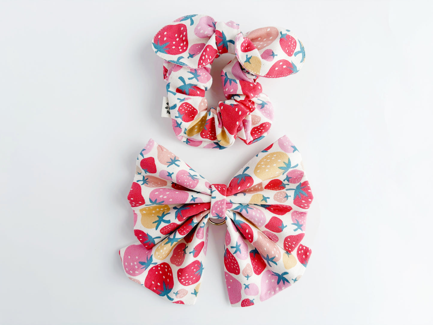 Strawberry Cream Scrunchie