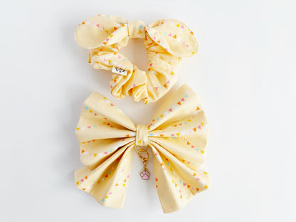 Yellow Birthday Scrunchie