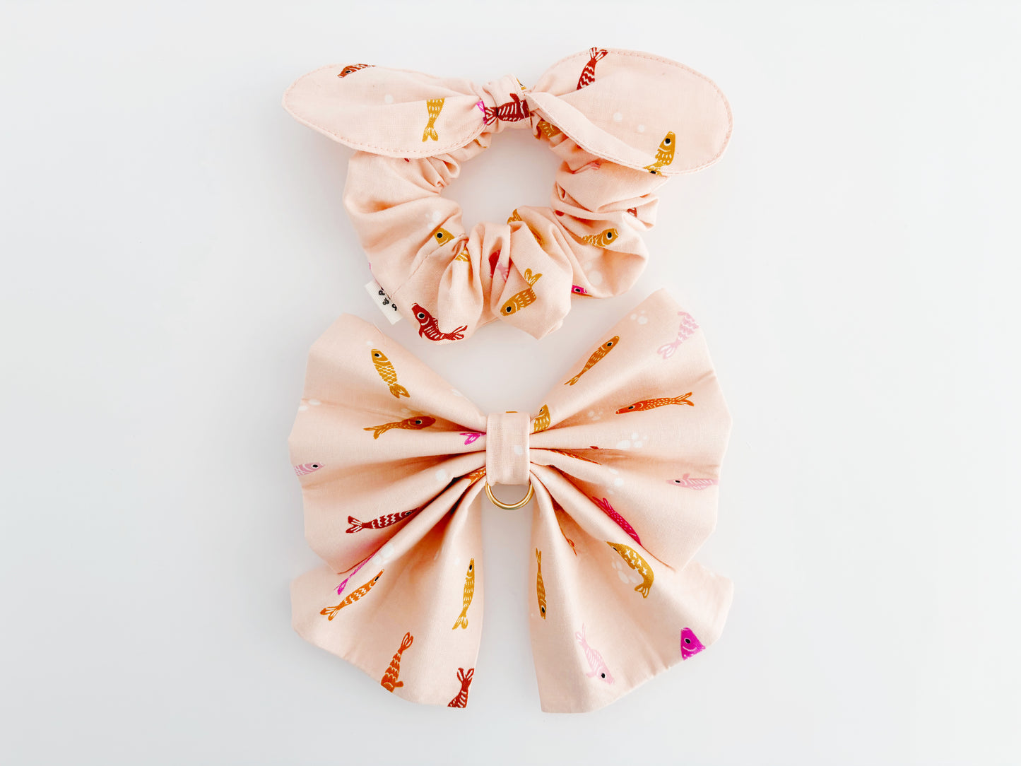 Pink Koi Scrunchie