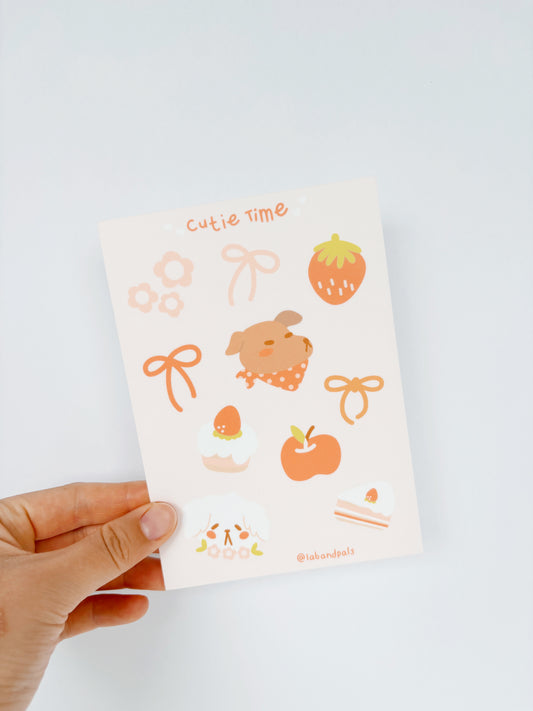 Cutie Time Sticker Sheet