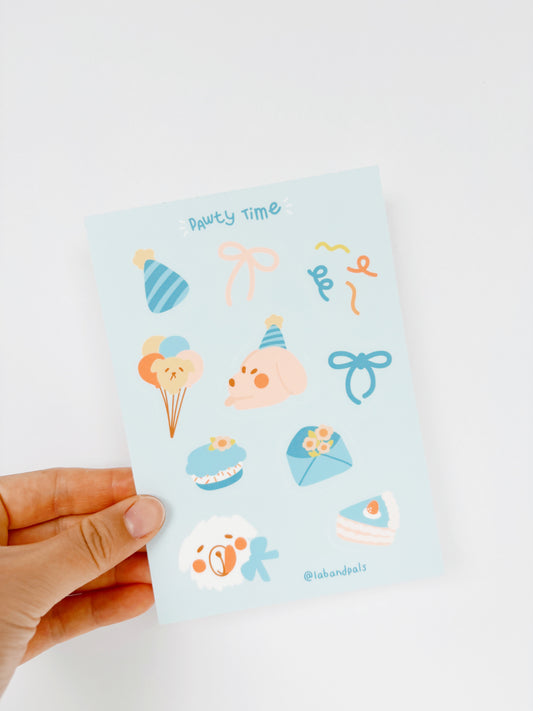 Pawty Time Sticker Sheet
