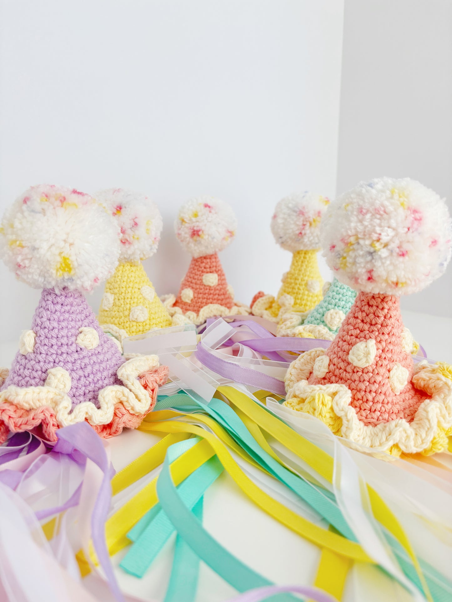 Yellow & Pink Pawty Hat