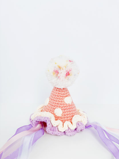 Pink & Purple Pawty Hat
