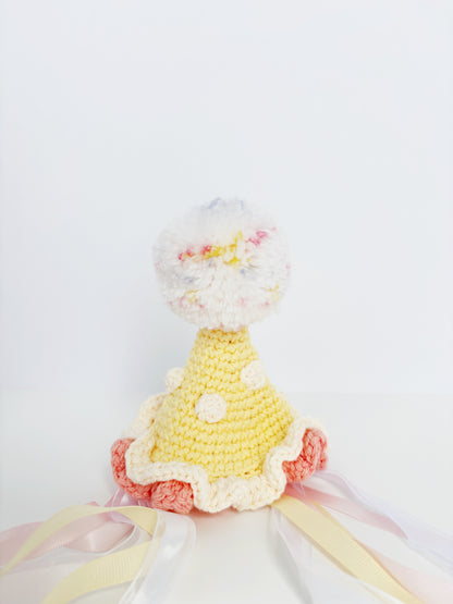 Yellow & Pink Pawty Hat