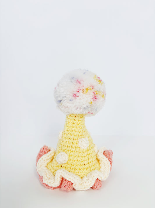 Yellow & Pink Pawty Hat
