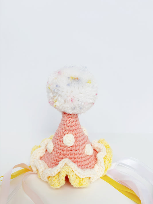 Pink & Yellow Pawty Hat