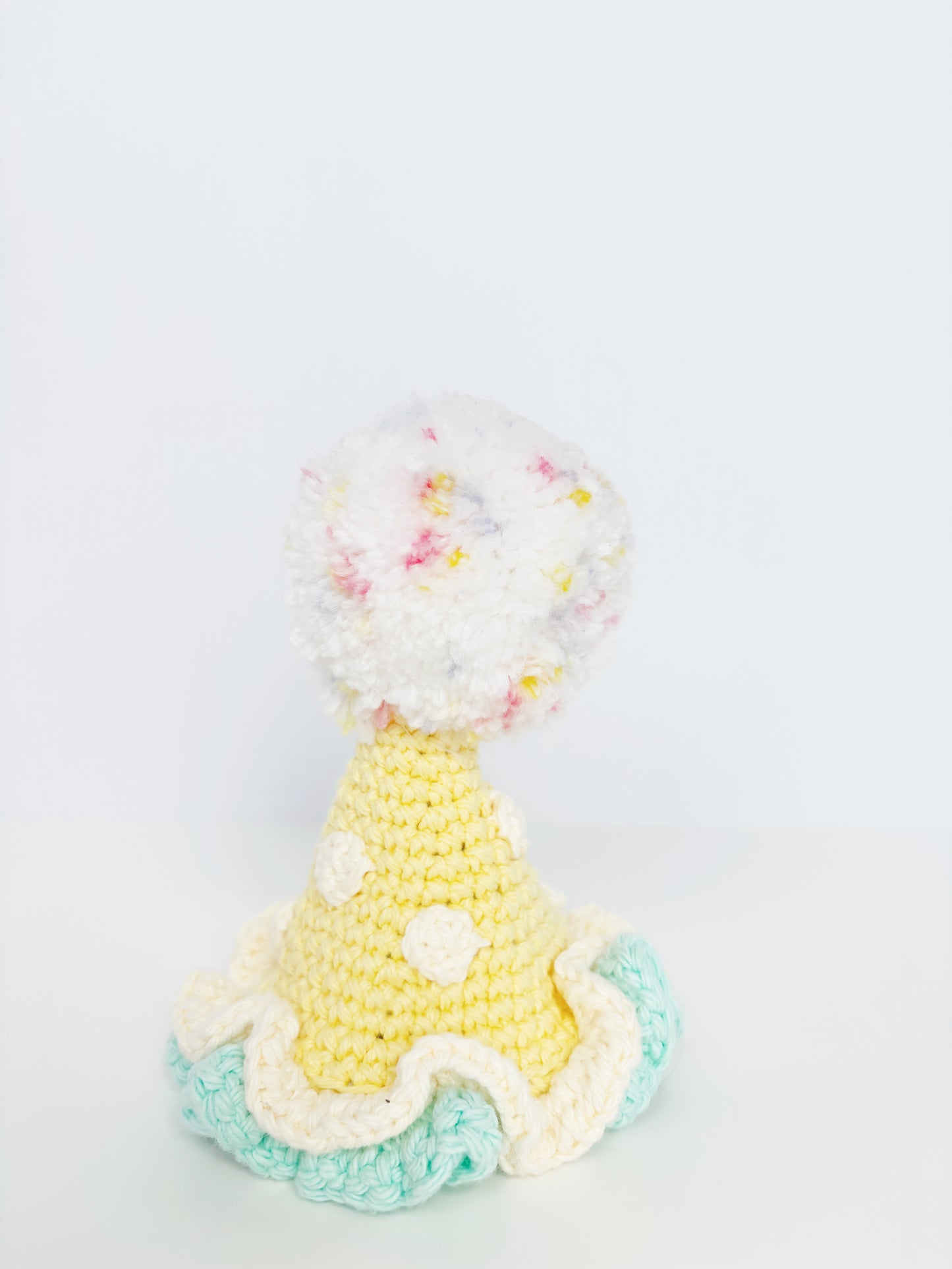 Yellow & Teal Pawty Hat