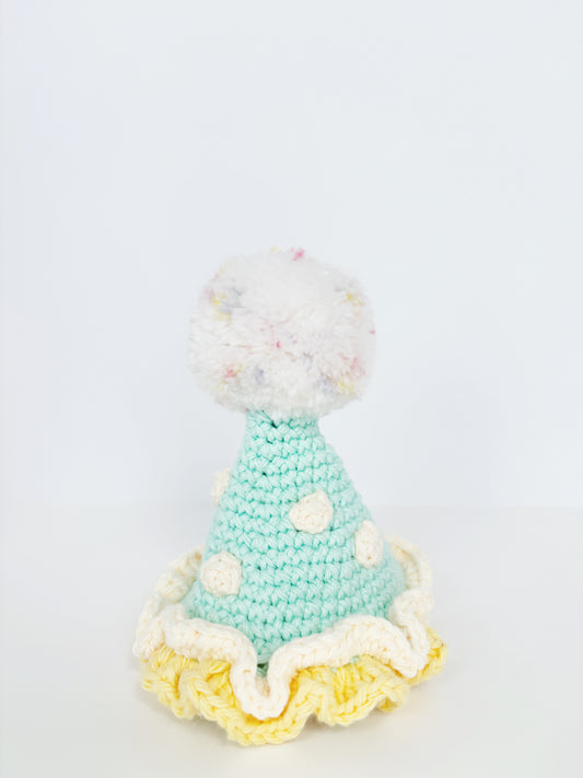 Teal & Yellow Pawty Hat